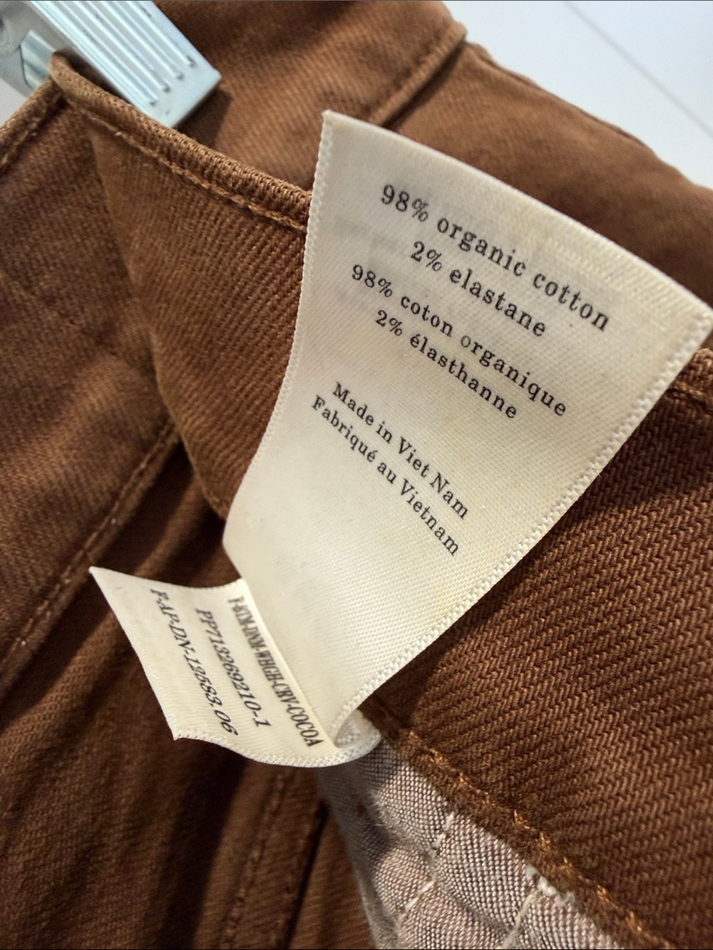 EVERLANE - The way-high curve Jean, size 32R, chocolate brown - Picture 4 of 4